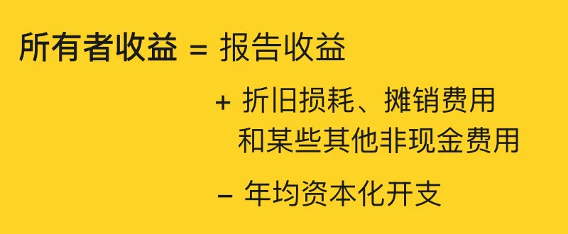 所有者收益计算公式